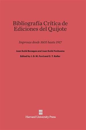 Seller image for Bibliografa Crtica de Ediciones del Quijote for sale by GreatBookPrices
