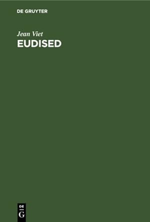Seller image for Eudised : Thesaurus Multilinge Para El Tratamiento De La Informacin Relativa a La Educacin -Language: spanish for sale by GreatBookPrices