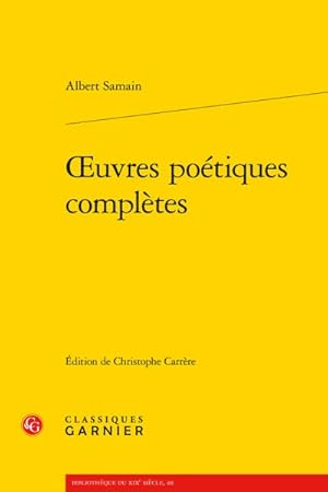 Imagen del vendedor de Oeuvres Poetiques Completes -Language: French a la venta por GreatBookPrices