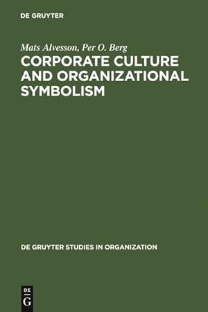 Immagine del venditore per Corporate Culture and Organizational Symbolism : An Overview venduto da GreatBookPrices