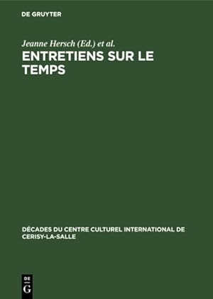 Seller image for Entretiens Sur Le Temps -Language: french for sale by GreatBookPrices