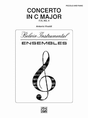 Imagen del vendedor de Concerto in C Major Woodwind- D-flat Piccolo Solo : Belwin Edition a la venta por GreatBookPrices