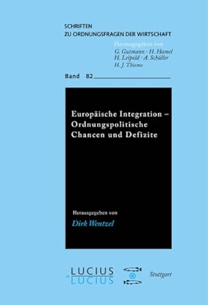 Seller image for Europische Integration : Ordnungspolitische Chancen Und Defizite -Language: german for sale by GreatBookPrices