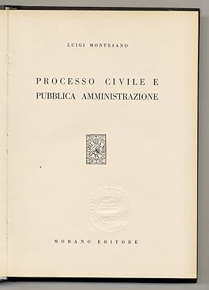 Immagine del venditore per Processo civile e pubblica amministrazione. venduto da Libreria Oreste Gozzini snc