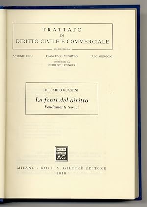 Imagen del vendedor de Le fonti del diritto. Fondamenti teorici. a la venta por Libreria Oreste Gozzini snc