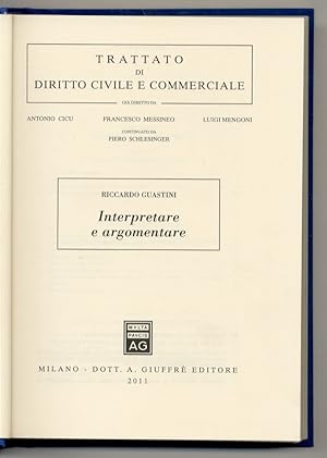 Seller image for Interpretare e argomentare. for sale by Libreria Oreste Gozzini snc