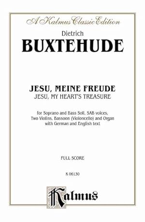 Immagine del venditore per Jesu, My Heart's Treasure : Kalmus Edition -Language: german venduto da GreatBookPrices