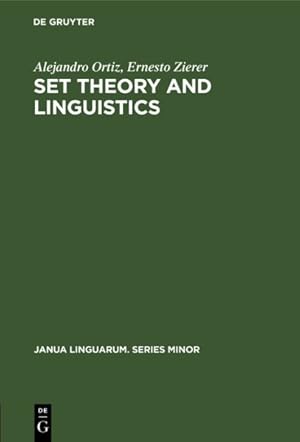 Seller image for Set Theory and Linguistics for sale by GreatBookPrices
