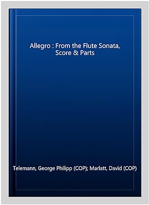 Bild des Verkufers fr Allegro : From the Flute Sonata, Score & Parts zum Verkauf von GreatBookPrices