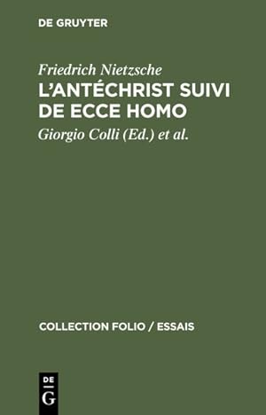 Seller image for L'antchrist Suivi De Ecce Homo -Language: french for sale by GreatBookPrices
