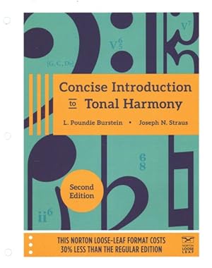 Bild des Verkufers fr Concise Introduction to Tonal Harmony zum Verkauf von GreatBookPrices