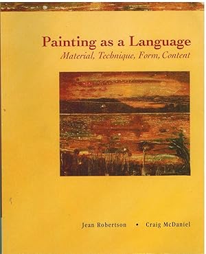 Seller image for PAINTING AS A LANGUAGE Material, Technique, Form, Content for sale by The Avocado Pit