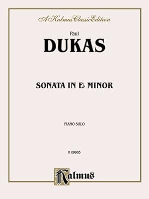 Seller image for Dukas Sonata in E Flat Minor for sale by GreatBookPrices