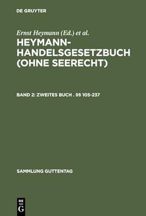 Seller image for Heymann-handelsgesetzbuch (Ohne Seerecht) Kommentar : Zweites Buch .  105-237 -Language: german for sale by GreatBookPrices
