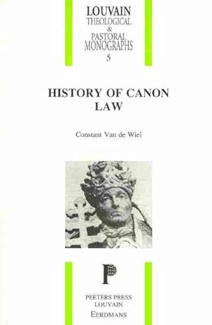 Immagine del venditore per History of Canon Law venduto da GreatBookPrices