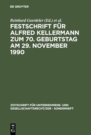 Seller image for Festschrift Fur Alfred Kellermann Zum 70. Geburtstag Am 29. November 1990 -Language: Other for sale by GreatBookPrices