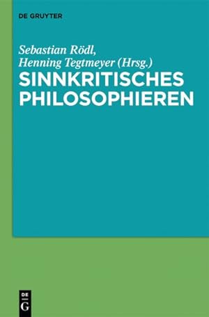 Seller image for Sinnkritisches Philosophieren -Language: German for sale by GreatBookPrices