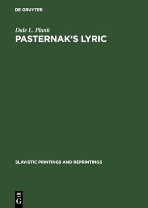 Image du vendeur pour Pasternak's Lyric : A Study of Sound and Imagery mis en vente par GreatBookPrices