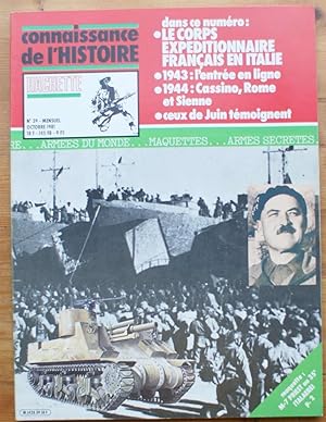 Connaissance de l'Histoire - Numéro 39 de octobre 1981 - Le corps expéditionnaire français en Italie