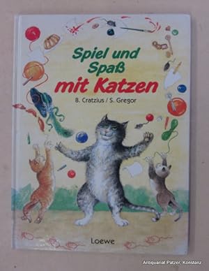 Bild des Verkufers fr Spiel und Spa mit Katzen. Bindlach, Loewe, 1994. Fol. Durchgngig farbig illustriert von Sigrid Gregor. 90 S., 1 Bl. Farbiger Or.-Pp. (ISBN 3785525702). zum Verkauf von Jrgen Patzer