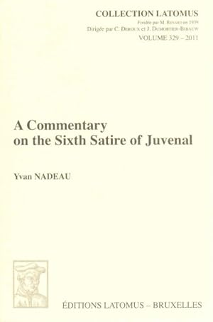 Bild des Verkufers fr Commentary on the Sixth Satire of Juvenal zum Verkauf von GreatBookPrices