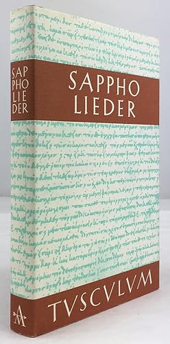 Bild des Verkufers fr Lieder. Griechisch und deutsch herausgegeben von Max Treu. 8.Auflage. zum Verkauf von Antiquariat Heiner Henke