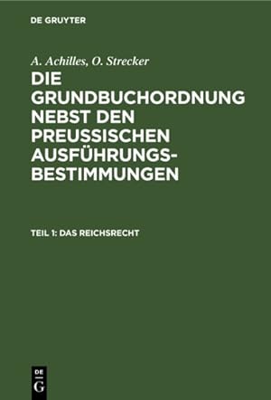 Immagine del venditore per Das Reichsrecht -Language: german venduto da GreatBookPrices