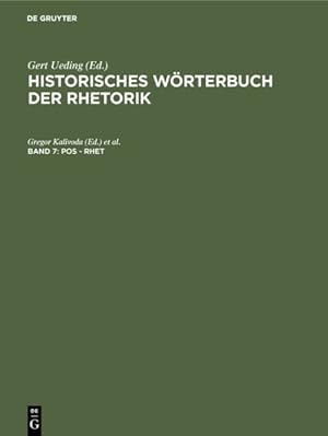 Immagine del venditore per Pos - Rhet -Language: German venduto da GreatBookPrices