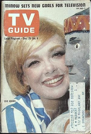 TV Guide December 29, 1962 Edie Adams