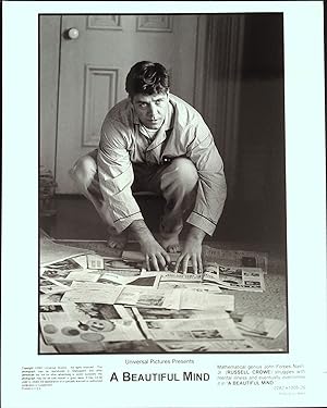 Image du vendeur pour A Beautiful Mind Lot of Two 8 x 10 Stills 2001 Russell Crowe! mis en vente par AcornBooksNH