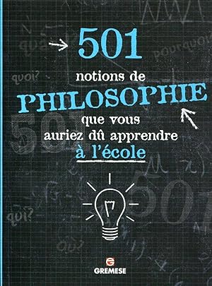 Seller image for 501 notions de philosophie que vous auriez d apprendre  l'cole for sale by Dmons et Merveilles