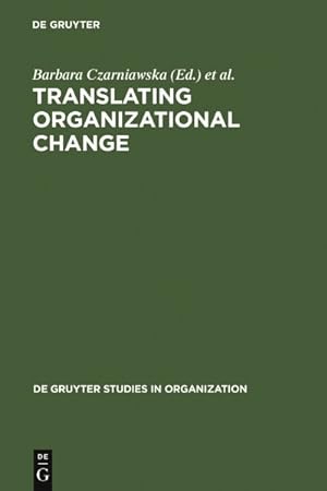 Imagen del vendedor de Translating Organizational Change a la venta por GreatBookPrices