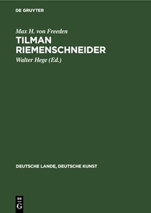 Immagine del venditore per Tilman Riemenschneider -Language: german venduto da GreatBookPrices