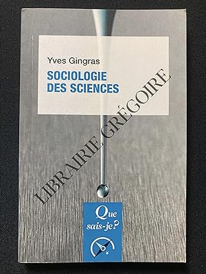 Immagine del venditore per SOCIOLOGIE DES SCIENCES venduto da Yves Grgoire