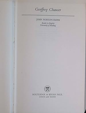 Bild des Verkufers fr Geoffrey Chaucer. Medieval Authors zum Verkauf von books4less (Versandantiquariat Petra Gros GmbH & Co. KG)