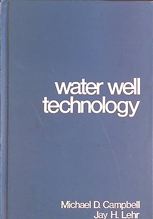 Bild des Verkufers fr Water Well Technology zum Verkauf von books4less (Versandantiquariat Petra Gros GmbH & Co. KG)