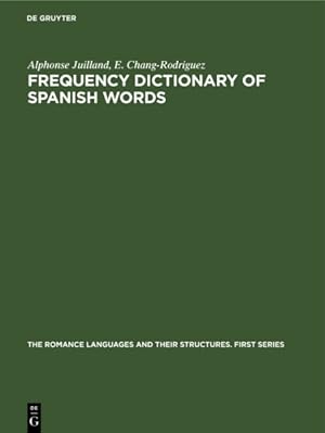 Imagen del vendedor de Frequency Dictionary of Spanish Words a la venta por GreatBookPrices