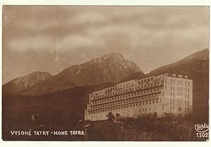 Vysoké Tatry - Hohe Tatra. Novy Smokovec - Neuschmecks - Újtátrafüred. Palace Sanatorium.
