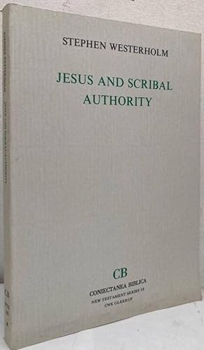 Seller image for Jesus and Scribal Authority for sale by Erik Oskarsson Antikvariat