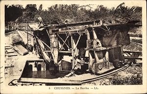 Ansichtskarte / Postkarte Chuignes Somme, Dicke Bertha, Geschütz, I WK