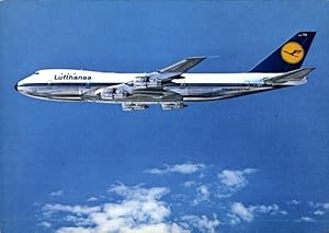 Ansichtskarte / Postkarte Boeing Jet 747, Lufthansa, Deutsches Passagierflugzeug