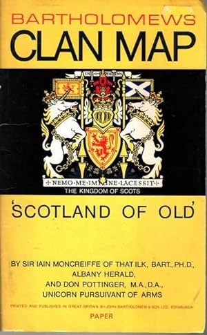 Bild des Verkufers fr Bartholomews Clan Map: Scotland of Old zum Verkauf von Leura Books
