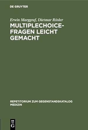 Imagen del vendedor de Multipleçhoice-fragen Leicht Gemacht : E. Einf. in D. Struktur D. Fragen -Language: german a la venta por GreatBookPricesUK