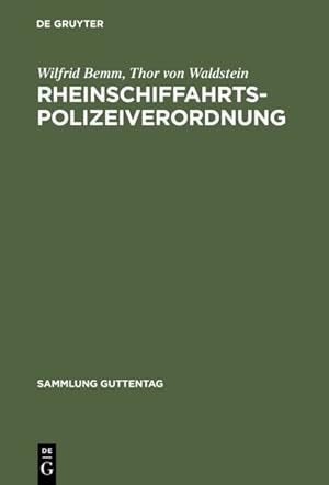 Seller image for Rheinschiffahrtspolizeiverordnung : Kommentar -Language: german for sale by GreatBookPricesUK