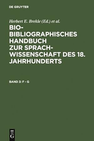 Imagen del vendedor de F - G -Language: German a la venta por GreatBookPricesUK