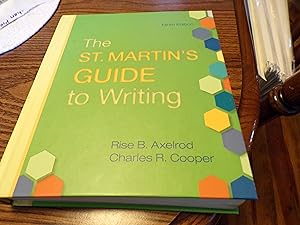 Bild des Verkufers fr The St. Martin's Guide to Writing zum Verkauf von LillyJack Craft Co