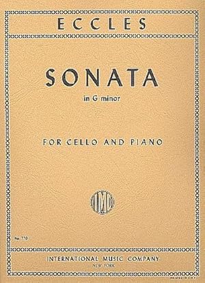 Bild des Verkufers fr Sonata in g minorfor cello and piano zum Verkauf von AHA-BUCH GmbH