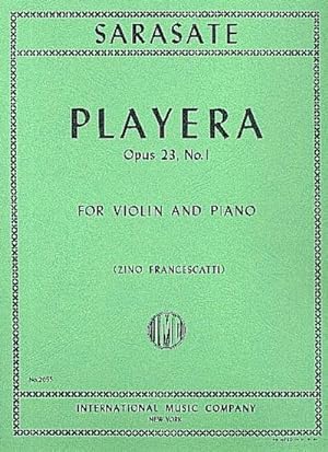Image du vendeur pour Playera op.23,1for violin and piano : FRANCESCATTI, ZIno. ED mis en vente par AHA-BUCH GmbH