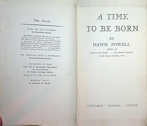 Seller image for A Time To Be Born for sale by Stanley Louis Remarkable Books