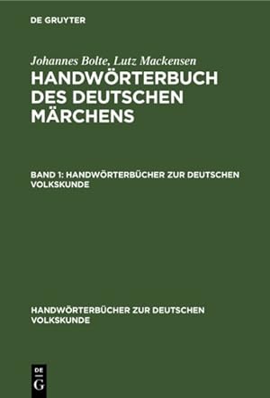 Seller image for Handw rterbuch Des Deutschen Märchens -Language: german for sale by GreatBookPricesUK